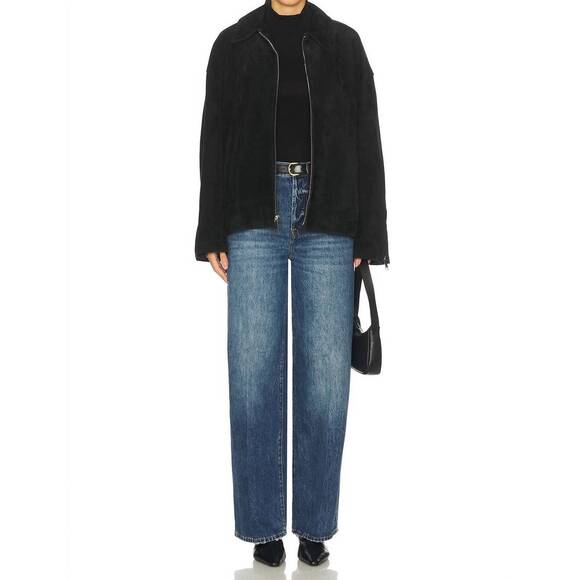 NEW PISTOLA tate high rise bowed wide leg jeans in fulton